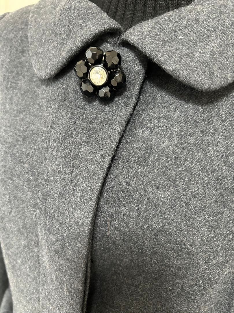 M'sグレイシー　リボン♡ウールコート 40 美品