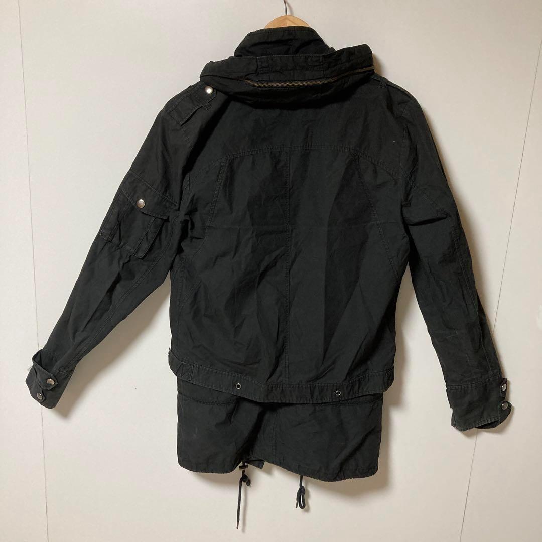 PPFM ブラック 3way モッズコート フード付き