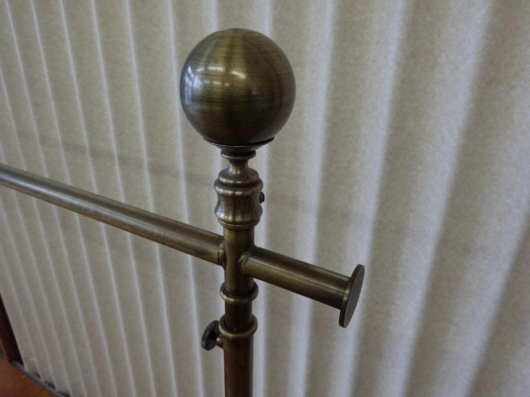 アンティークゴールド　ハンガーラック　スチール製　高さ調整可　W900　店舗什器