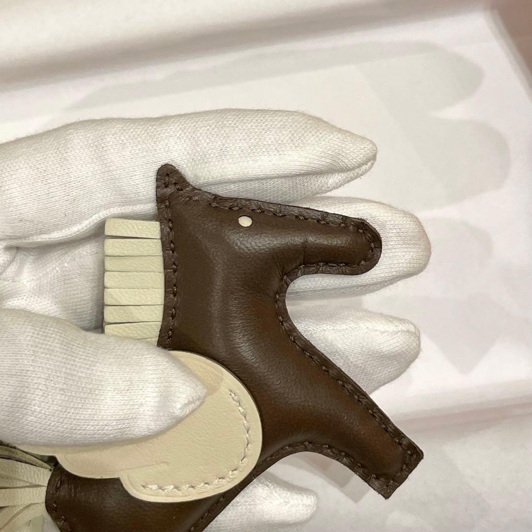 【新品未使用】エルメス チャーム ロデオ PM ペガサス　ショコラ　クレ