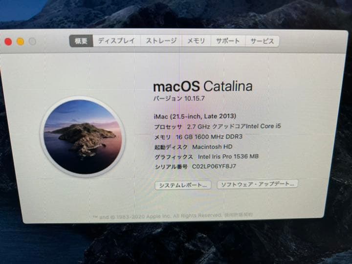 iMac 21.5 late 2013 クアッドコア　16GB