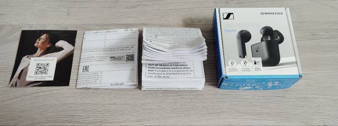 ゼンハイザー　完全ワイヤレスイヤホン　アクセンタム　オープン