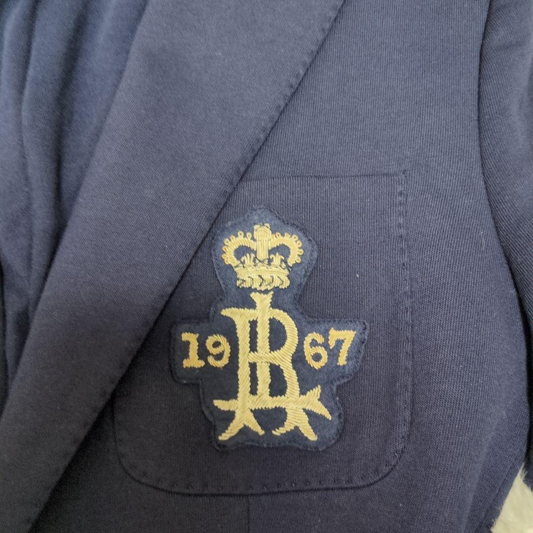 極美品　ラルフローレン　紺ブレザー 金ボタン　ワッペン　S　ネイビー