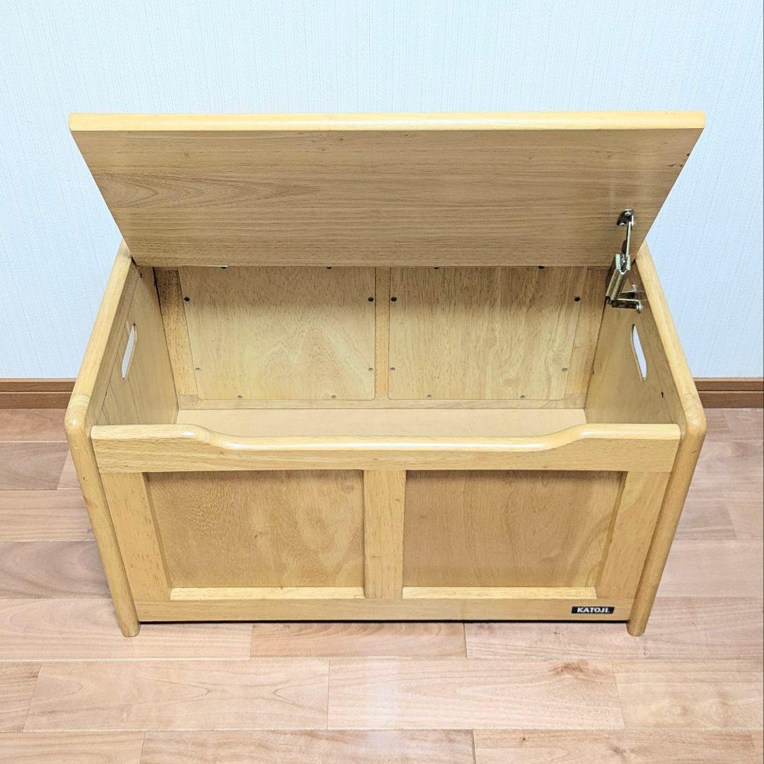☆お値下げ☆KATOJI カトージ 木製 おもちゃ箱 収納ボックス ナチュラル