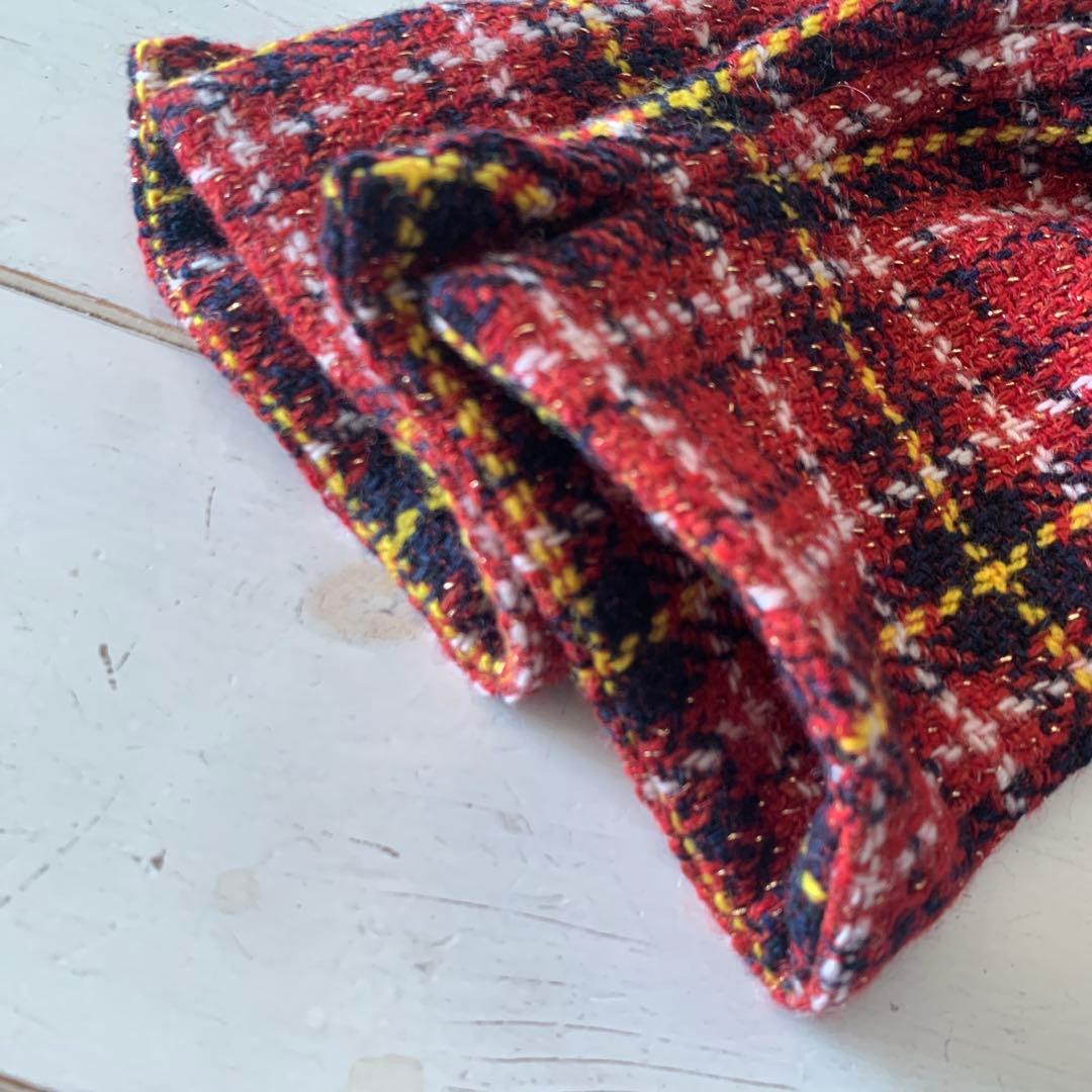 45R45rpmテーラードジャケットMチェック　ウール　新品未使用　サイズ 2