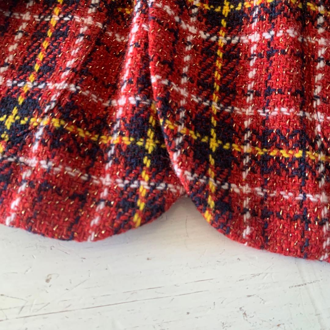 45R45rpmテーラードジャケットMチェック　ウール　新品未使用　サイズ 2