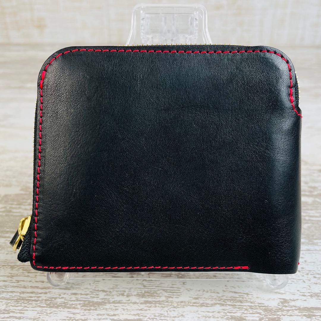 【極美品】HUKURO フクロ　大きく開く小さな財布　L字ファスナー　栃木レザー