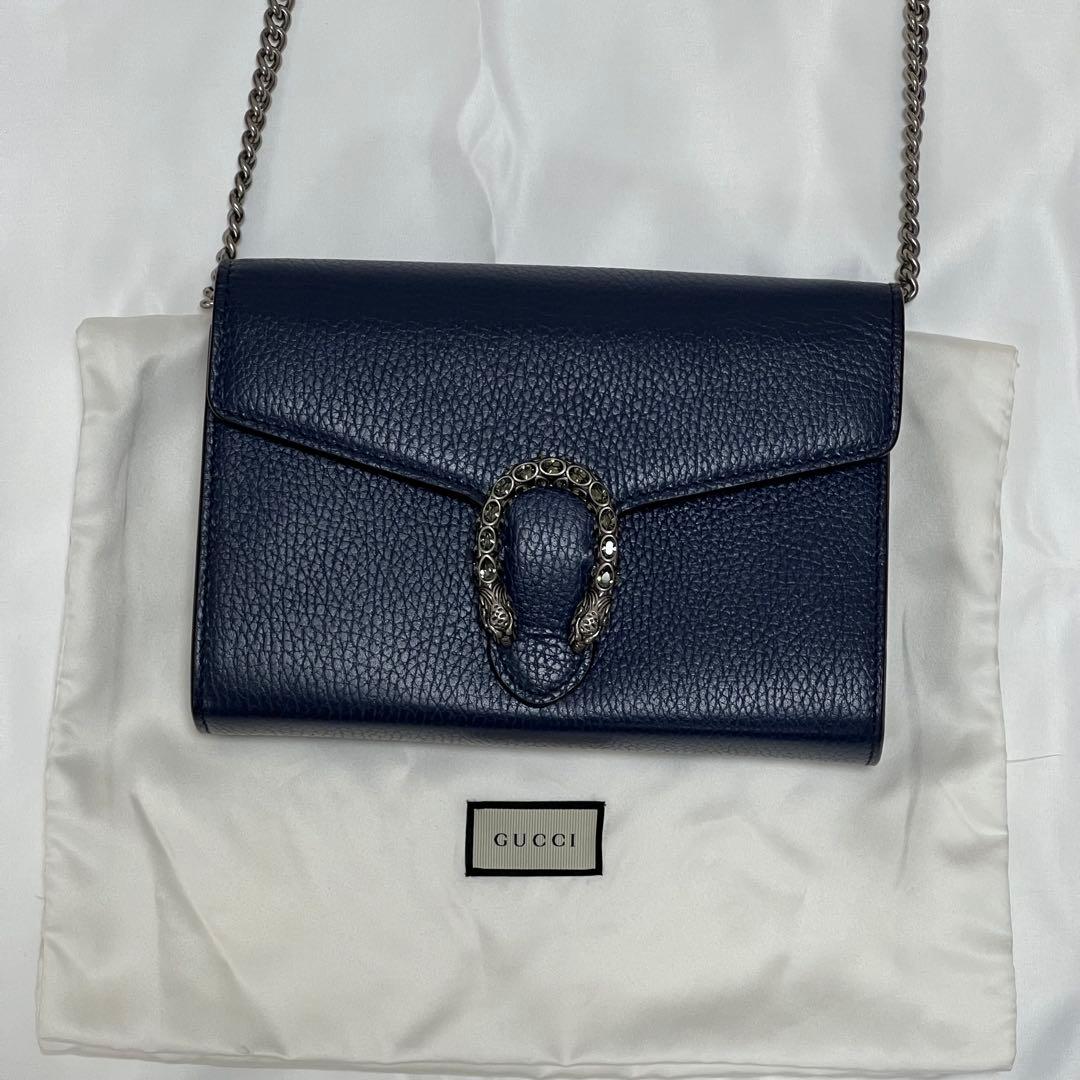 GUCCIグッチ DIONYSUS 401231 CAOGN チェーンウォレット