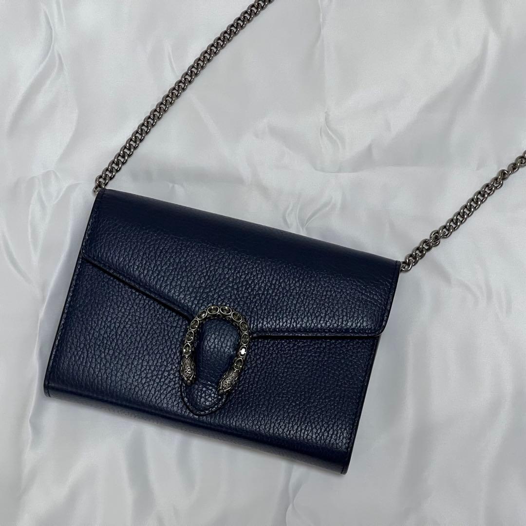 GUCCIグッチ DIONYSUS 401231 CAOGN チェーンウォレット