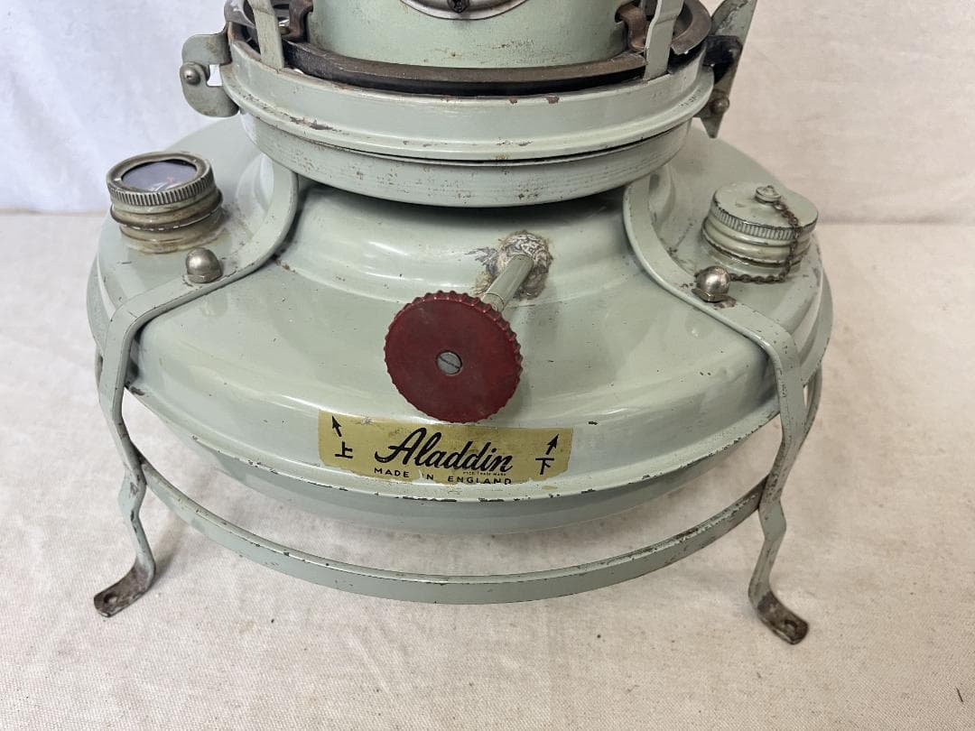 超希少【Aladdin】 アラジン ブルーフレーム１６型 赤ハンドル 箱付き