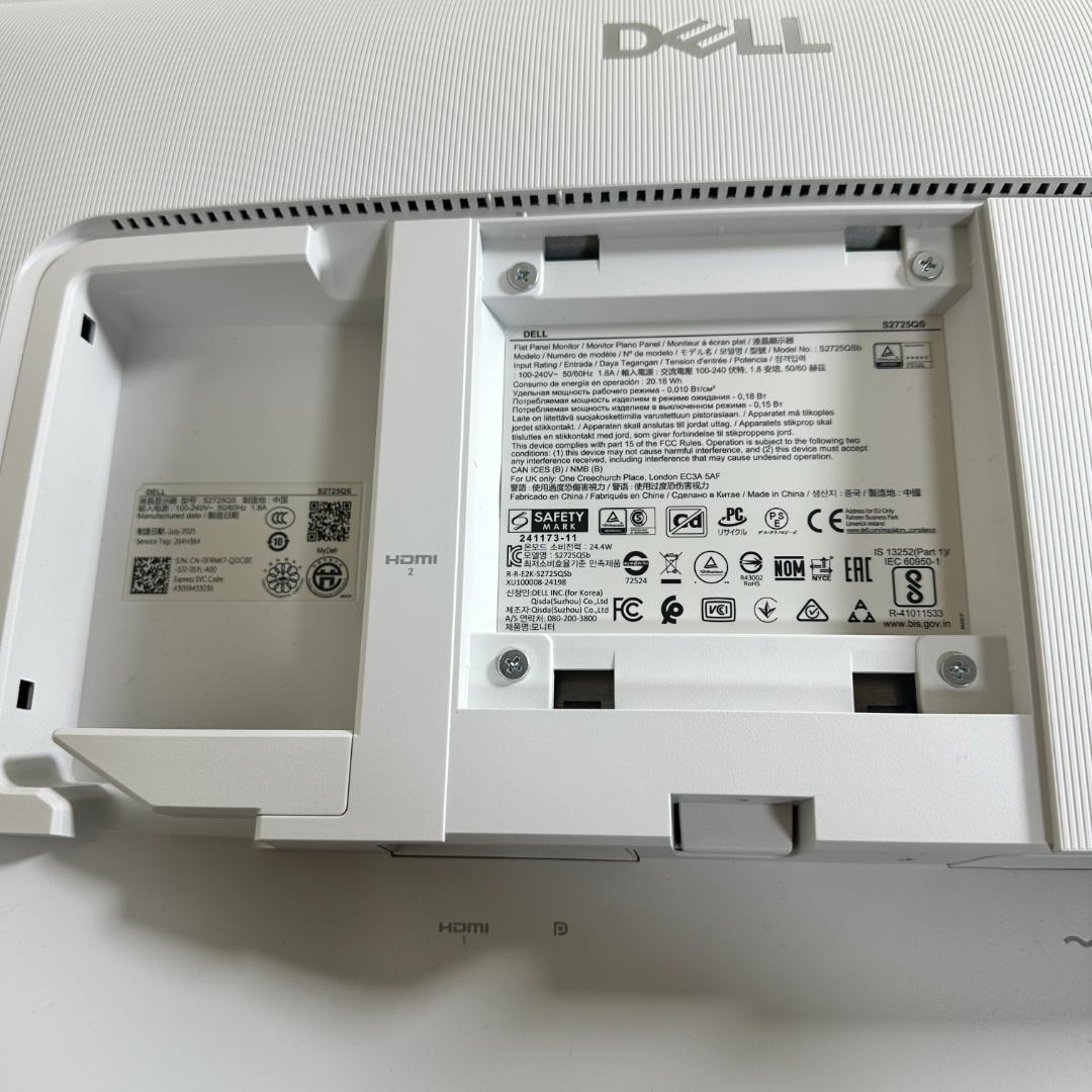 DELL 4K 120Hz 27インチ 液晶モニター