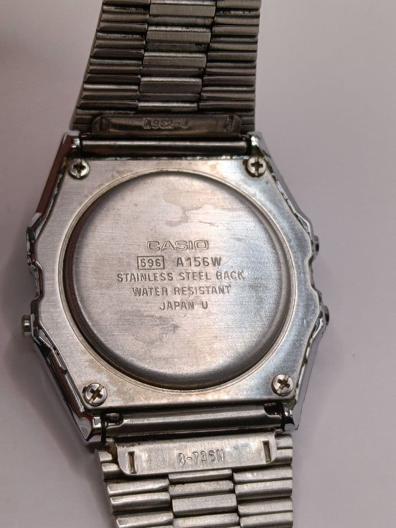 【希少・当時物】CASIO A156W 豆電球ライト 稼働品 ヴィンテージ