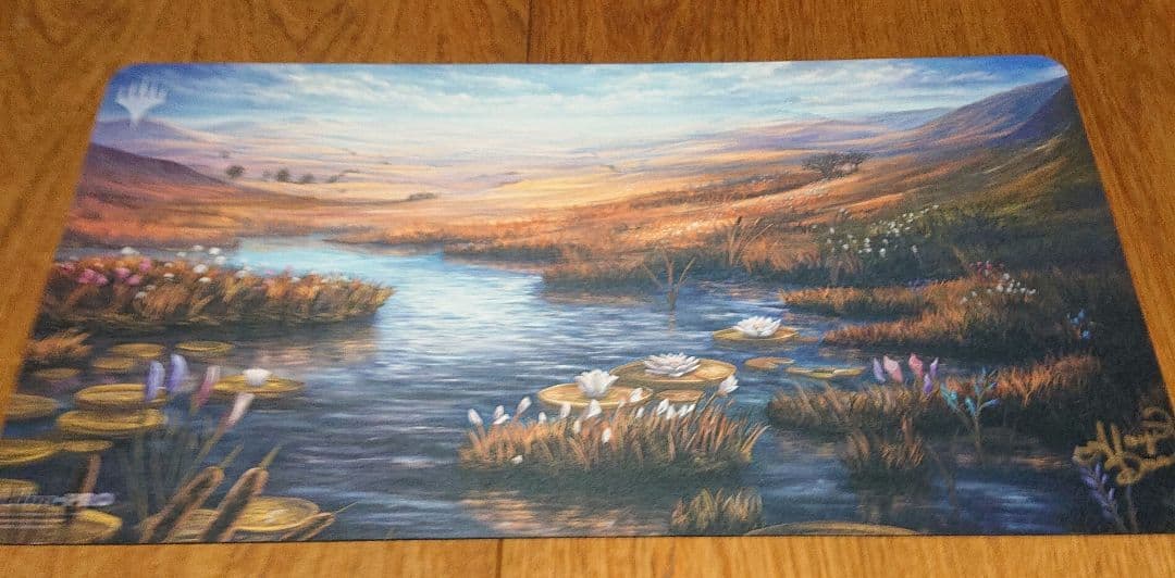 湿地の干潟 Marsh Flats直筆サイン入りプレイマット