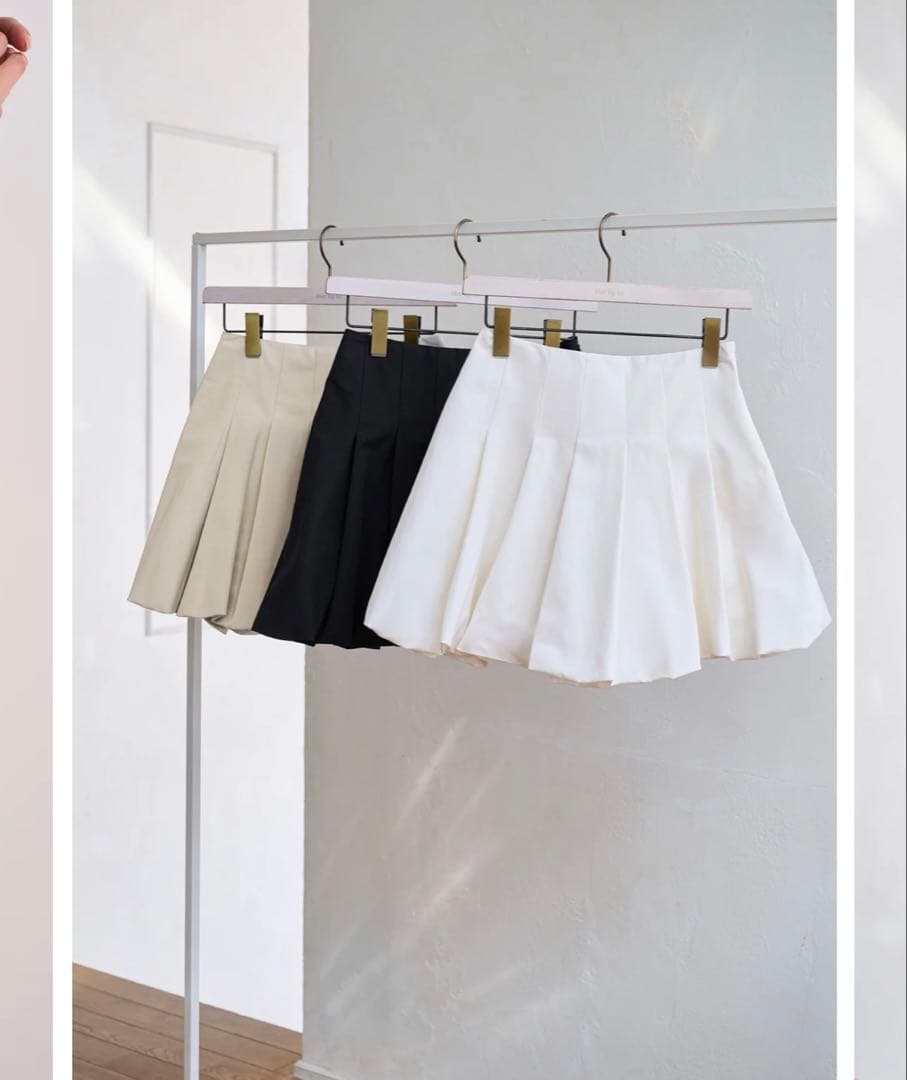 スカート herlipto Bubble Cotton Mini Skirt
