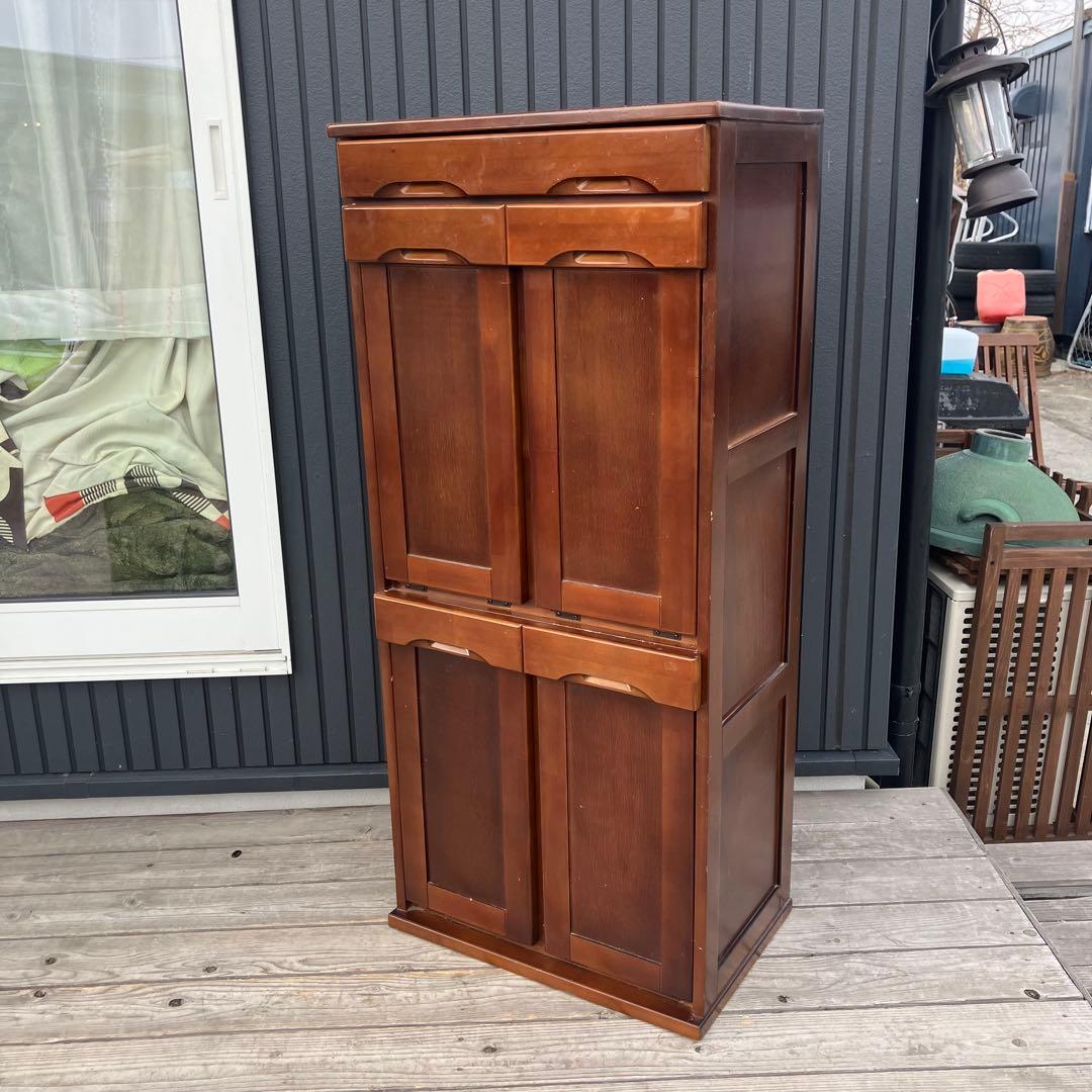 北欧レトロ 4分別 木製ダストボックス ゴミ箱 レトロ ビンテージ ヴィンテージ