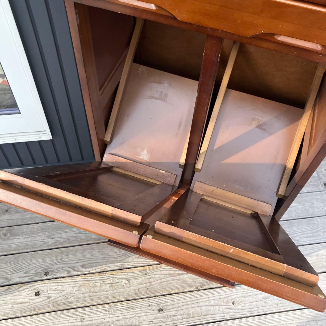 北欧レトロ 4分別 木製ダストボックス ゴミ箱 レトロ ビンテージ ヴィンテージ