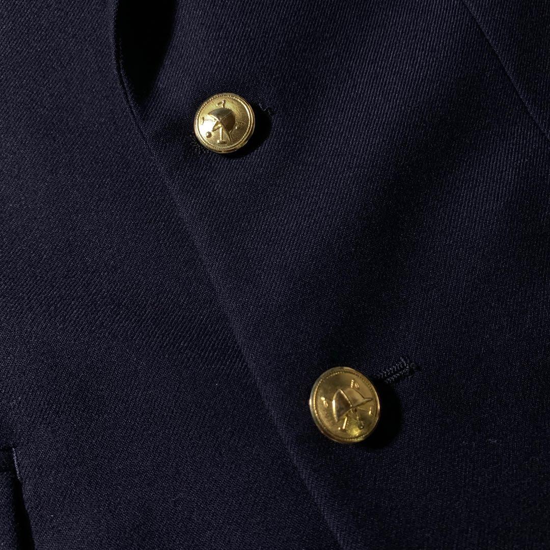美品 ポロラルフローレン 紺ブレ シングル ブレザー 金ボタン 160