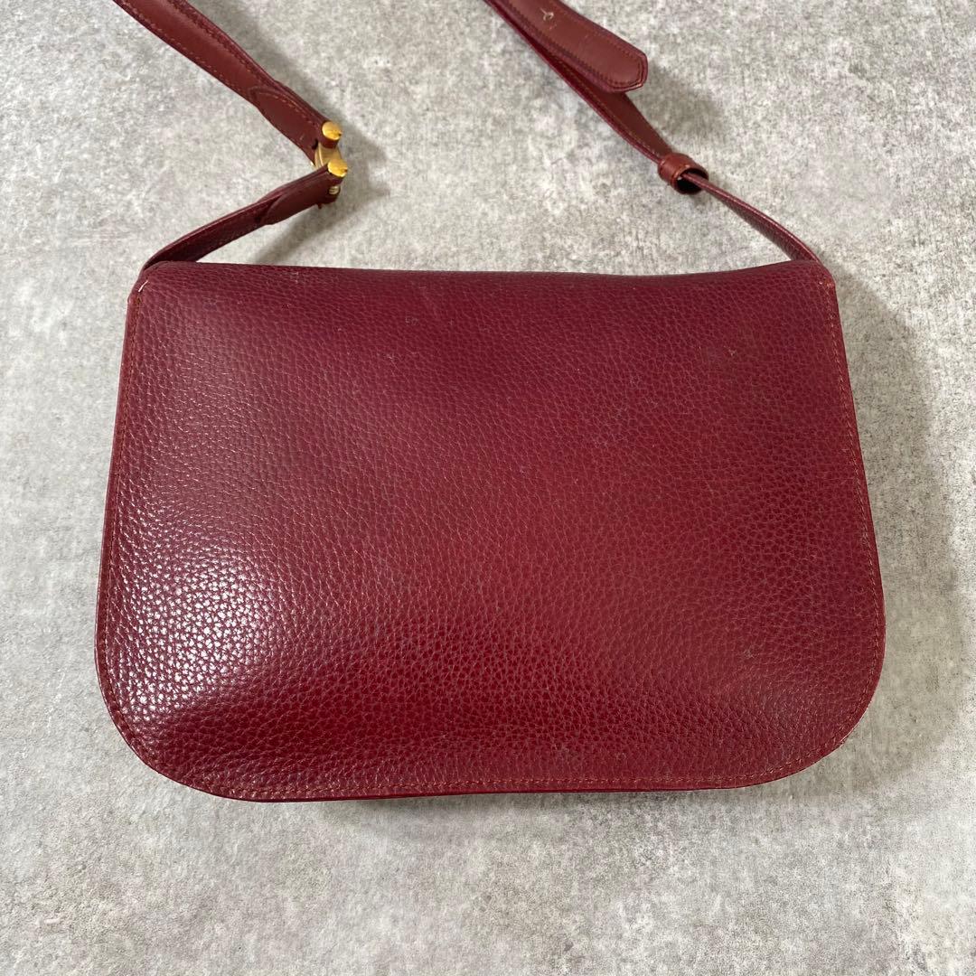 美品 カルティエ マストライン ポシェット　ショルダーバッグ 斜め掛け