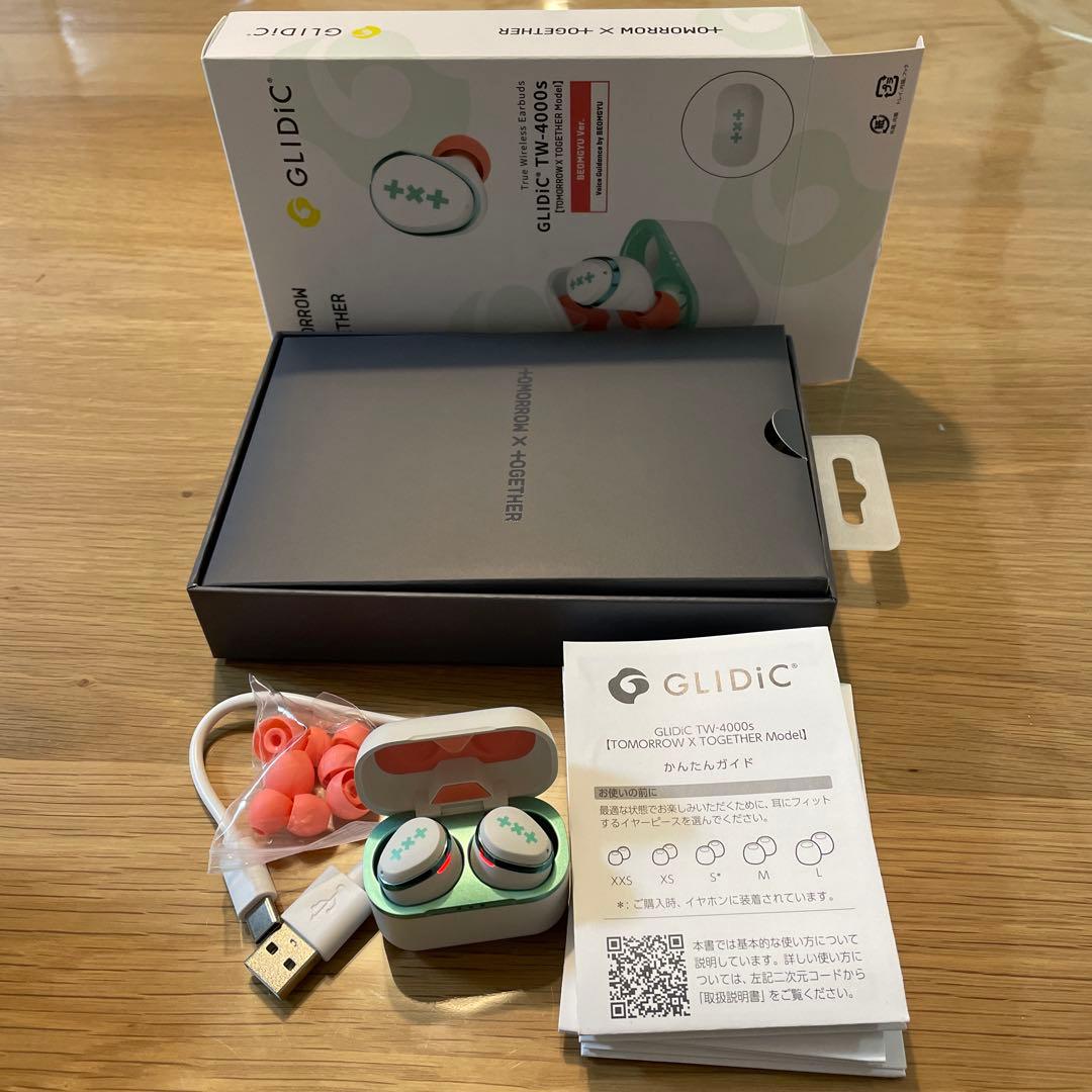 GLIDiC TW-4000S ワイヤレスイヤホン動作不良品　ボムギュの声聞ける