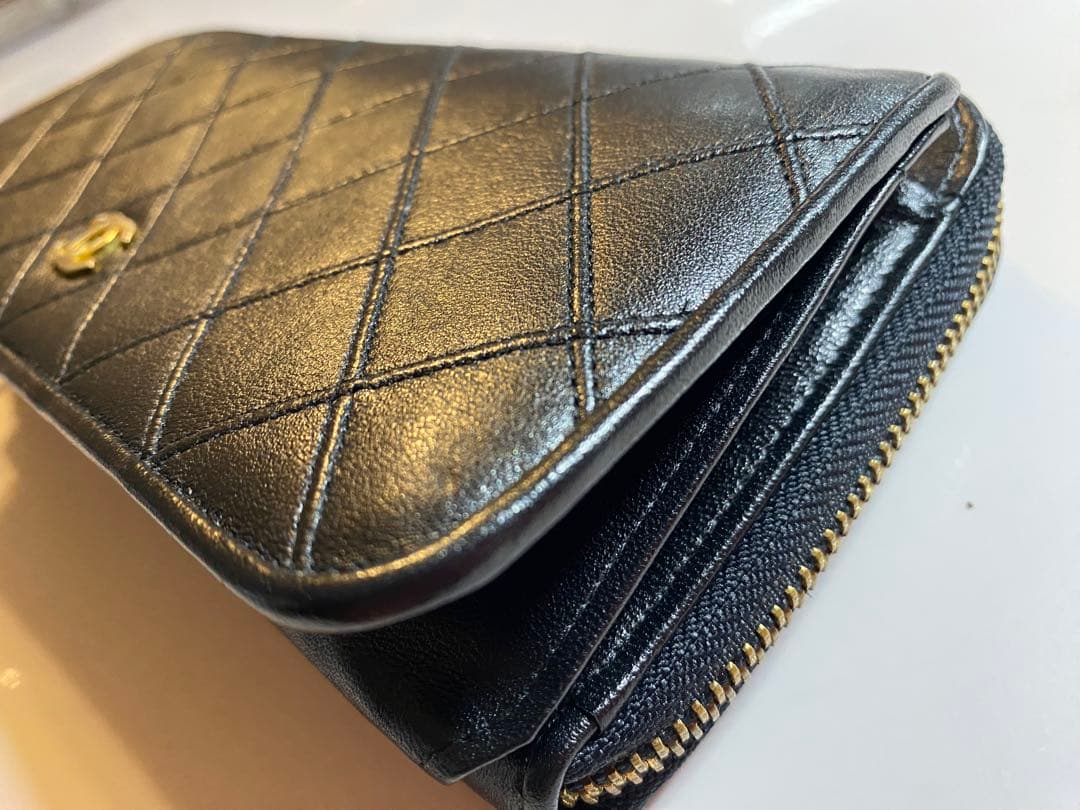 CHANEL ヴィンテージ長財布　黒