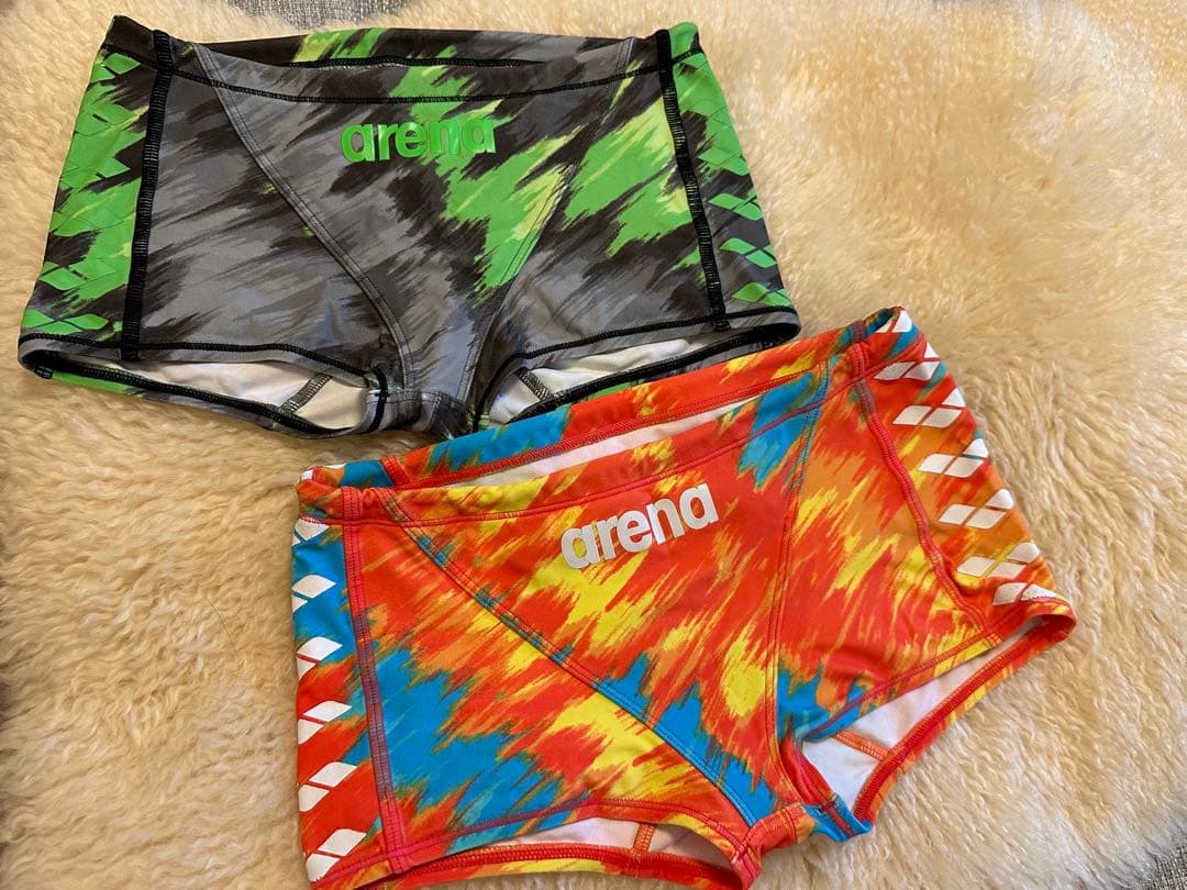 アリーナ　競泳水着　試合用　タフスーツ140 ミドルスパッツ2枚セット