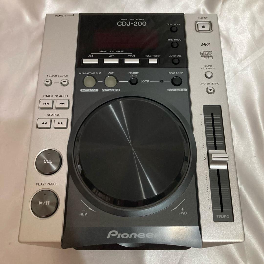 別注 CDプレイヤー パイオニアDJ CDJ 200 ターンテーブル ブラック