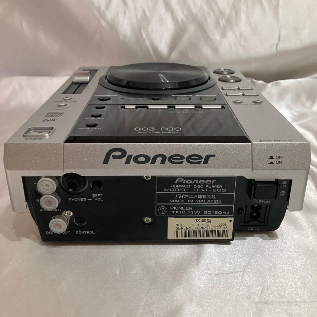 別注 CDプレイヤー パイオニアDJ CDJ 200 ターンテーブル ブラック