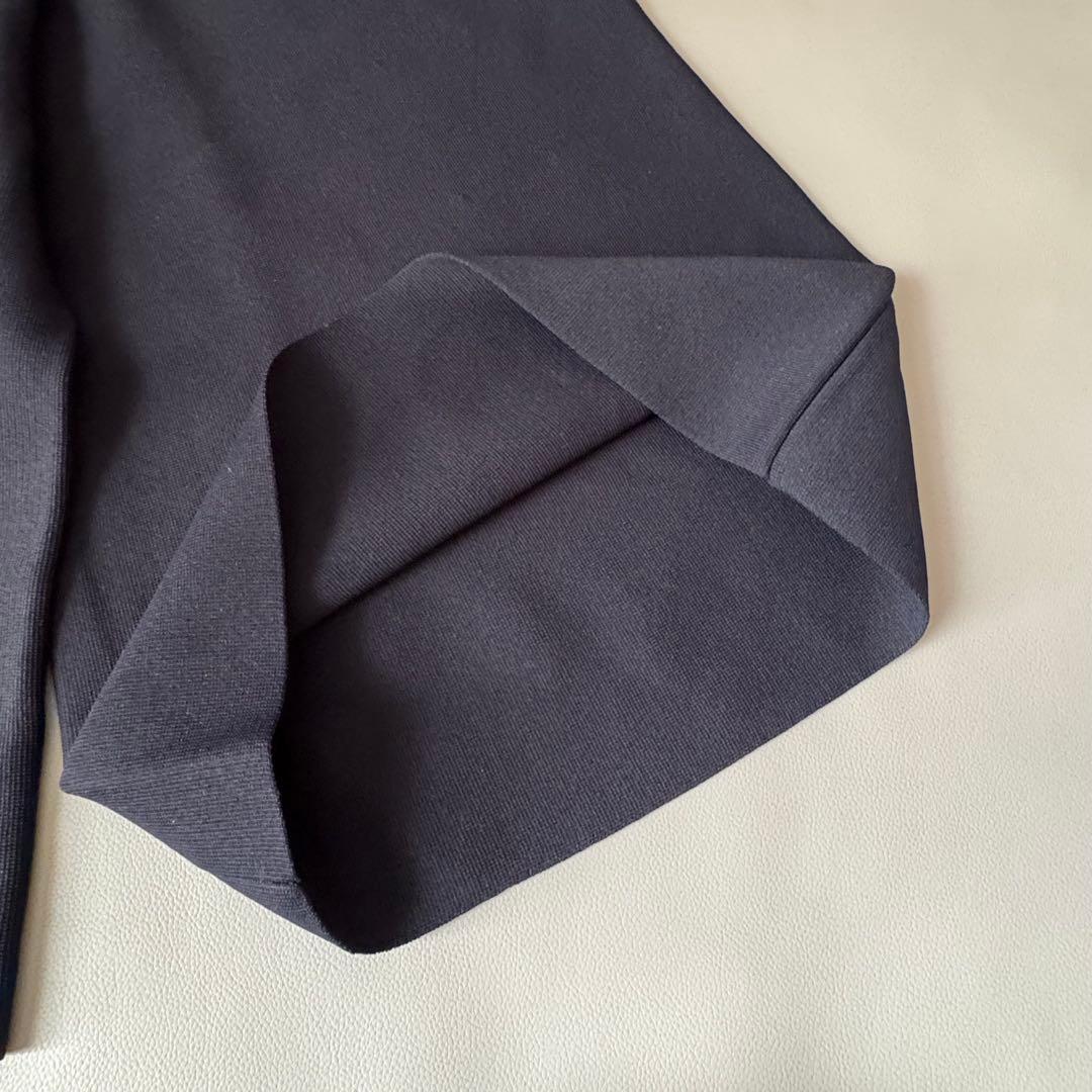 極美品　EPOCA ラ・マリア　クロスニットパンツ　ワイド　ガウチョ　紺