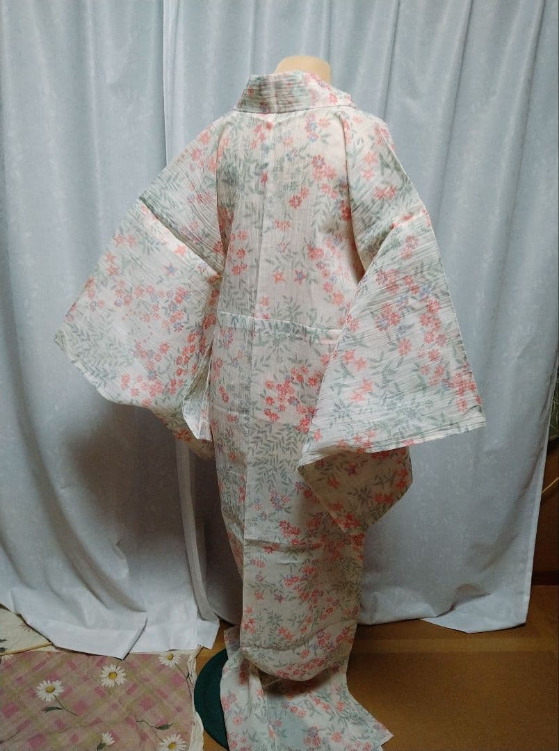 小千谷ちぢみ　花柄