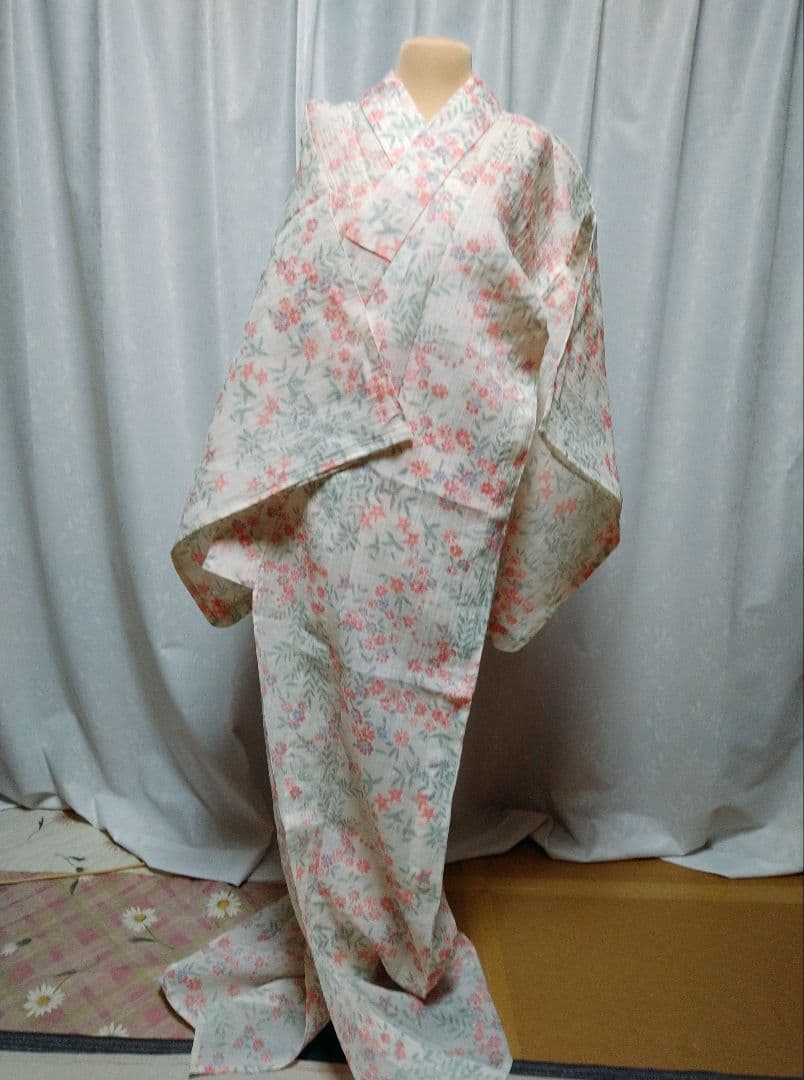 小千谷ちぢみ　花柄