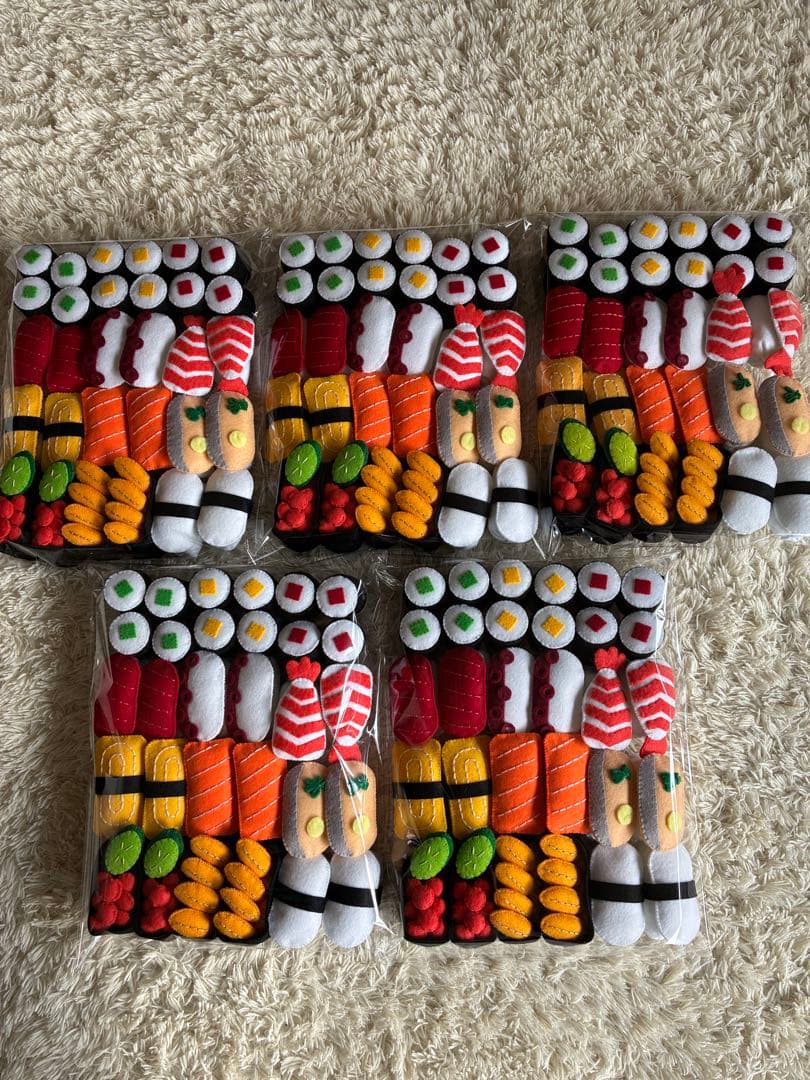 フェルト　おままごと寿司セット5セット