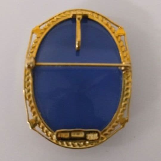 CAMEO カメオペンダントトップ&ブローチ２way／K18刻印／ イタリア製