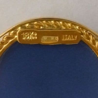 CAMEO カメオペンダントトップ&ブローチ２way／K18刻印／ イタリア製