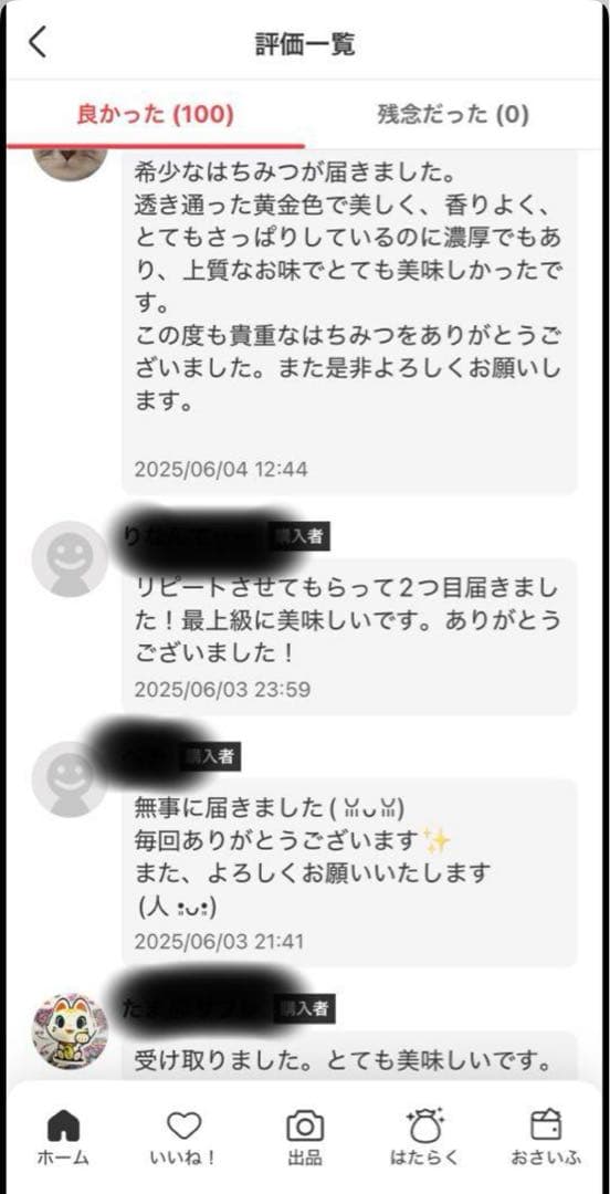りなんてぃー 日本ミツバチ とろとろはちみつ+コムハニー 無添加抗生物質無