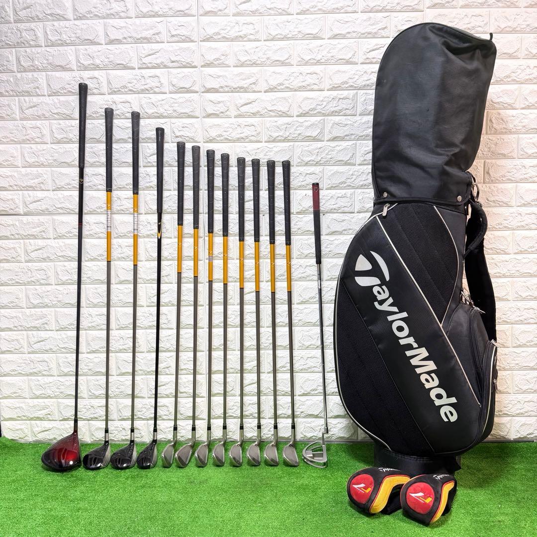 ゴルフセット　豪華　テーラーメイド　r7 ラウンド仕様　フルセット　すぐ使える