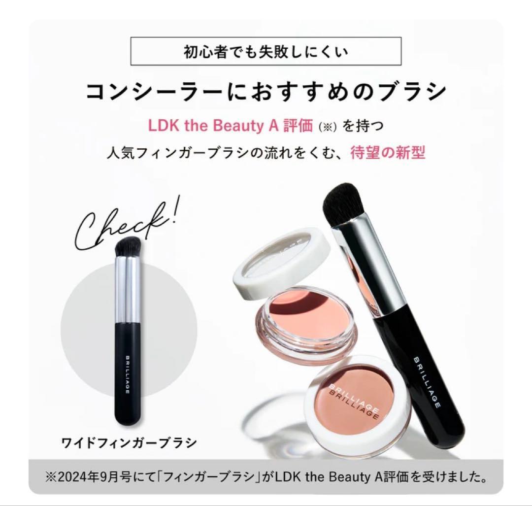 ブリリアージュ　カモフラージュコンシーラーチーク 04&ワイドフィンガーブラシ
