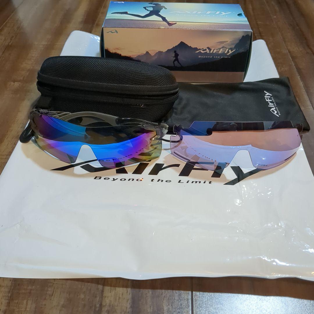 AirFly スポーツサングラス スペアレンズ付き