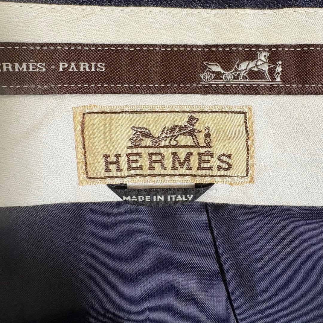 HERMES ネイビー スラックス