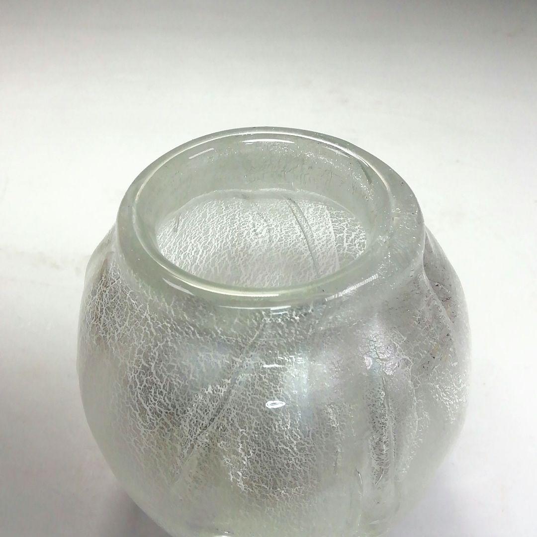 Ｓ７１４　茶入　『銀彩硝子　茶入』『伊藤直仁』　共箱　茶道具