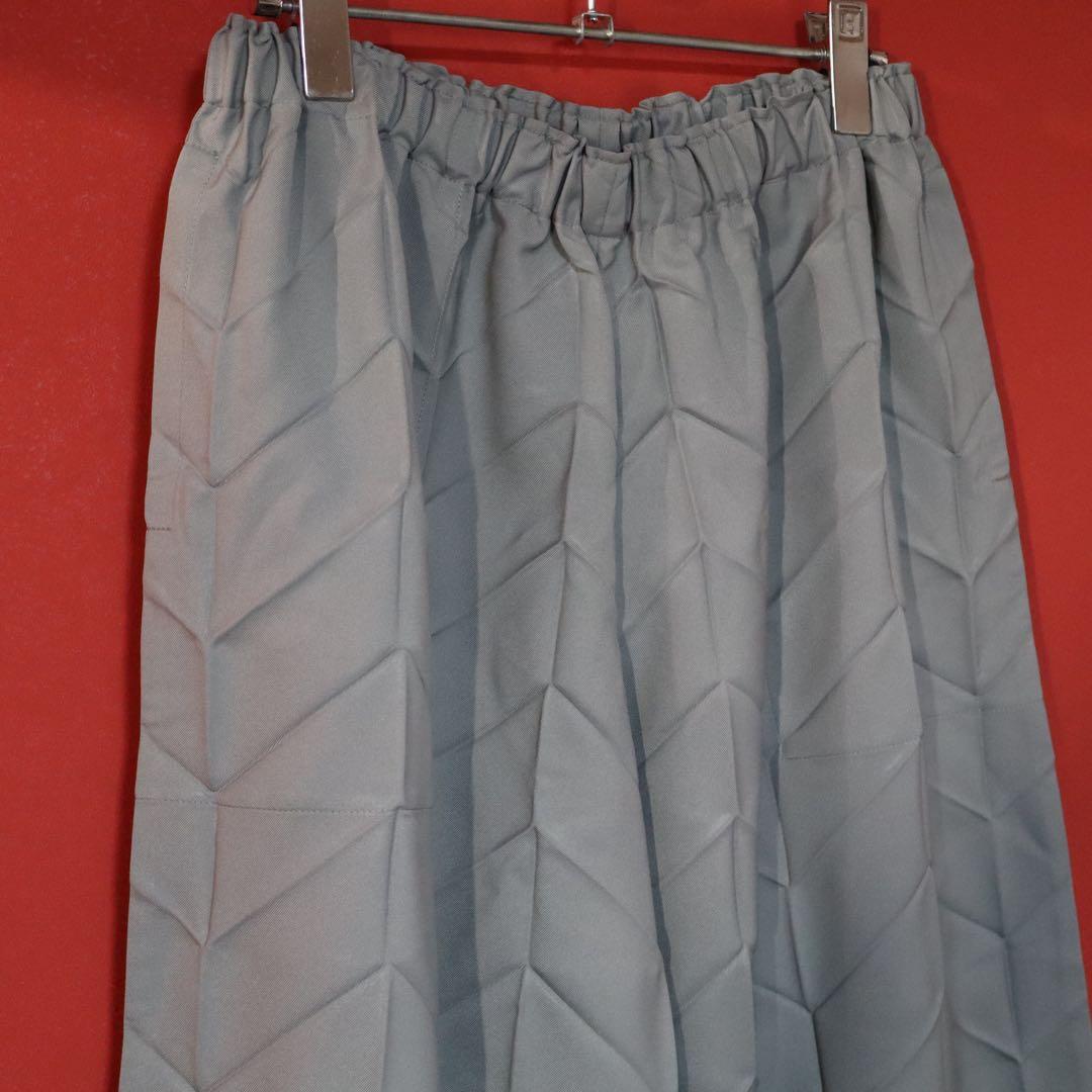 【新品タグ付き】me ISSEY MIYAKE プリーツ グレー ワイドパンツ