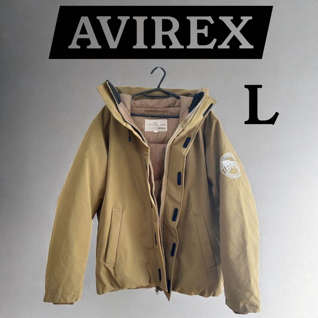 AVIREX フード付きミリタリージャケット L
