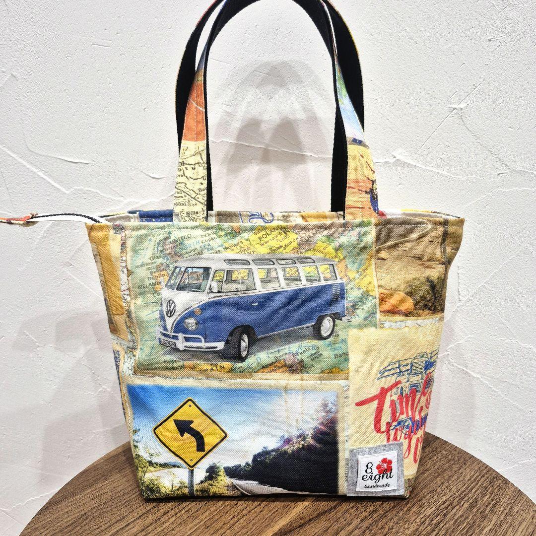 NO.225 Marimokunページ トートバッグ ワーゲンバス S3点