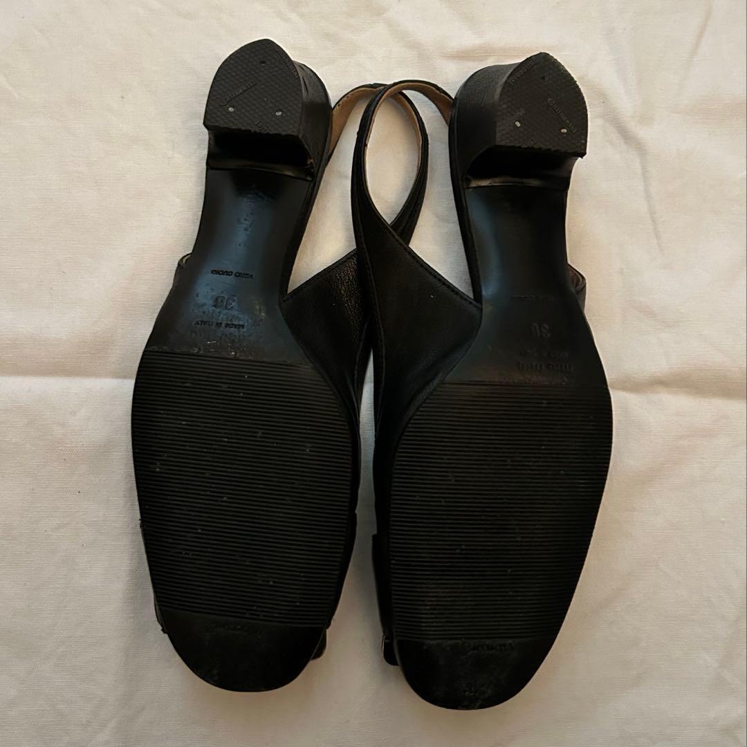 靴 miumiu archive vintage backflatshoes