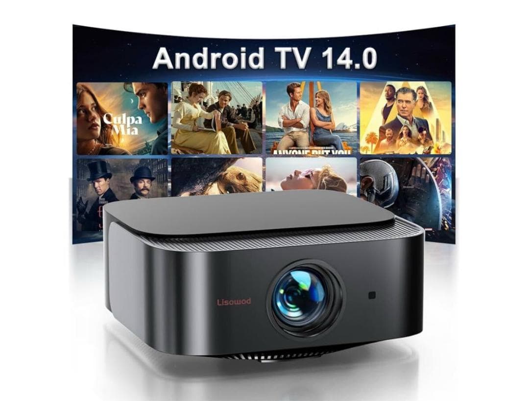プロジェクター【Android TV 14＆1000ANSI】