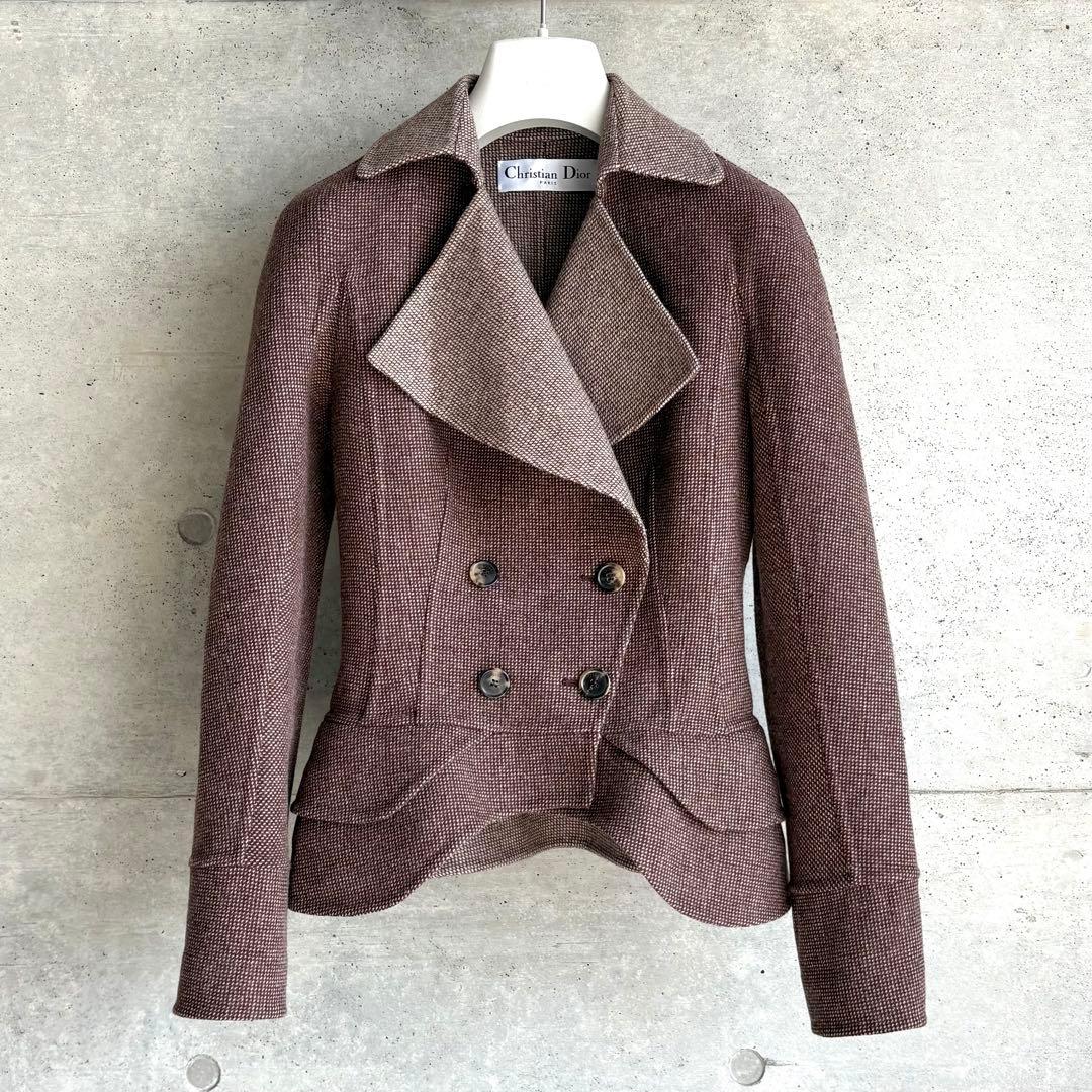 Christian Dior ダブルフェイス バージャケット F36 ブラウン