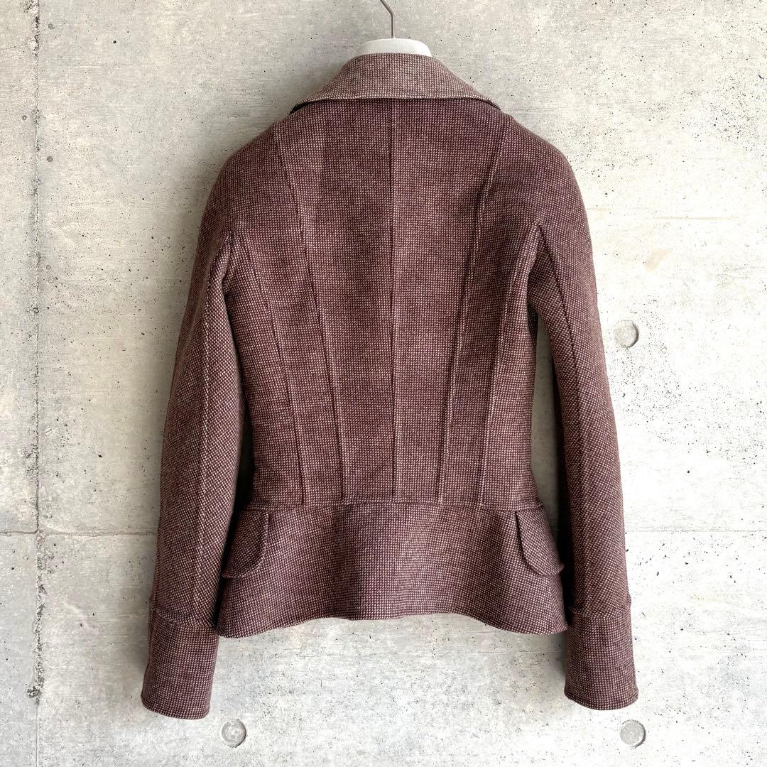 Christian Dior ダブルフェイス バージャケット F36 ブラウン