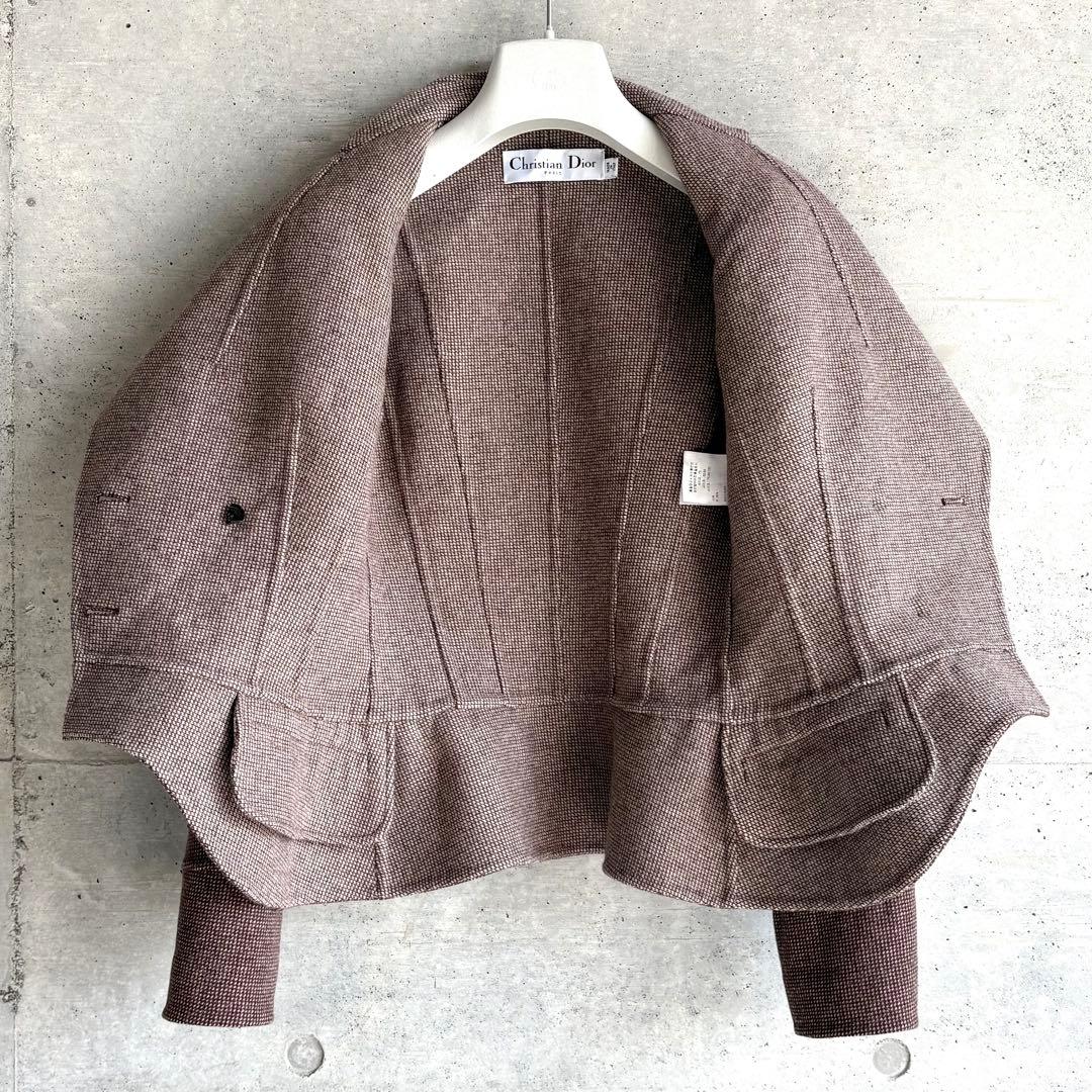 Christian Dior ダブルフェイス バージャケット F36 ブラウン