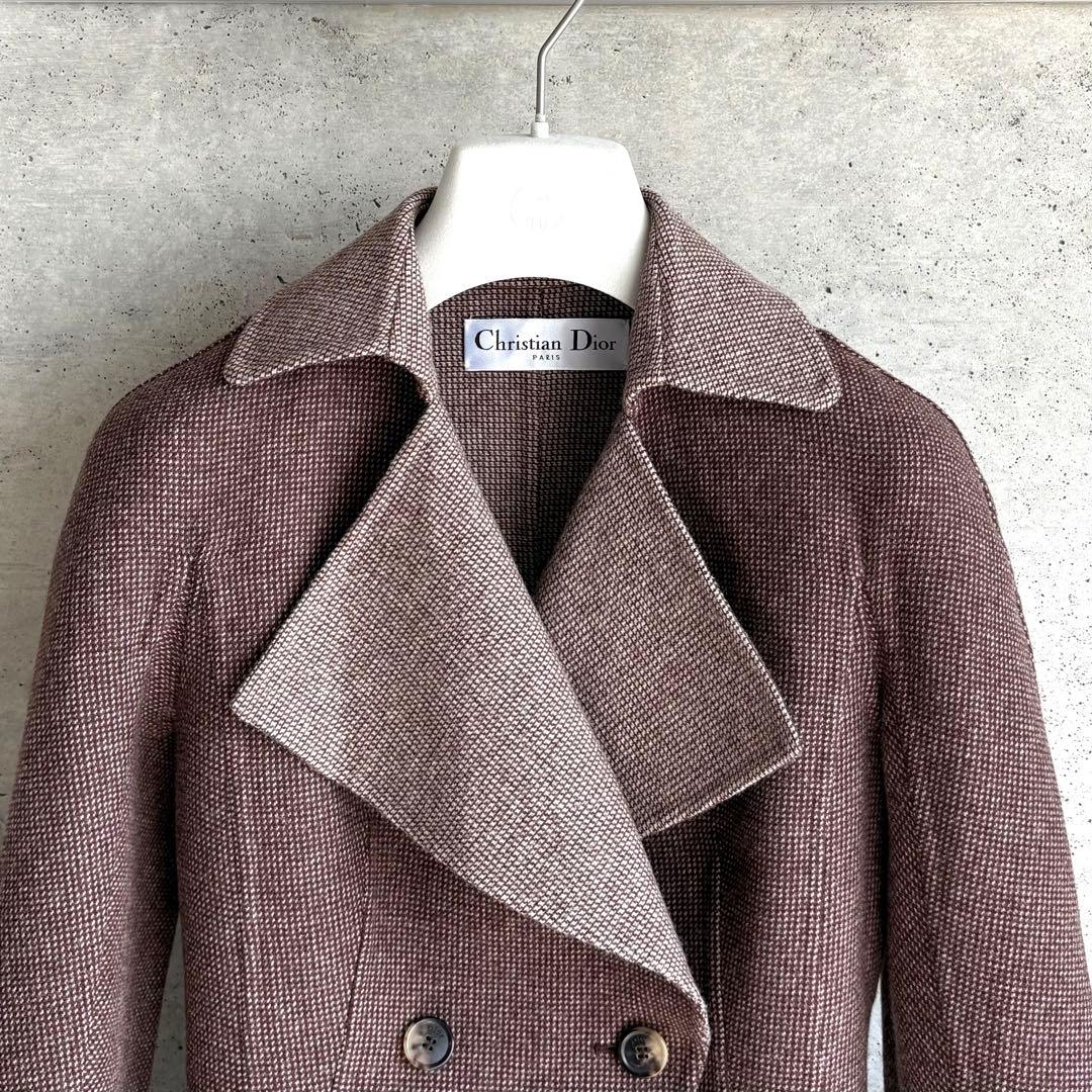 Christian Dior ダブルフェイス バージャケット F36 ブラウン