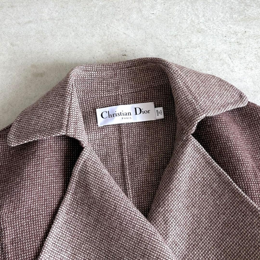 Christian Dior ダブルフェイス バージャケット F36 ブラウン