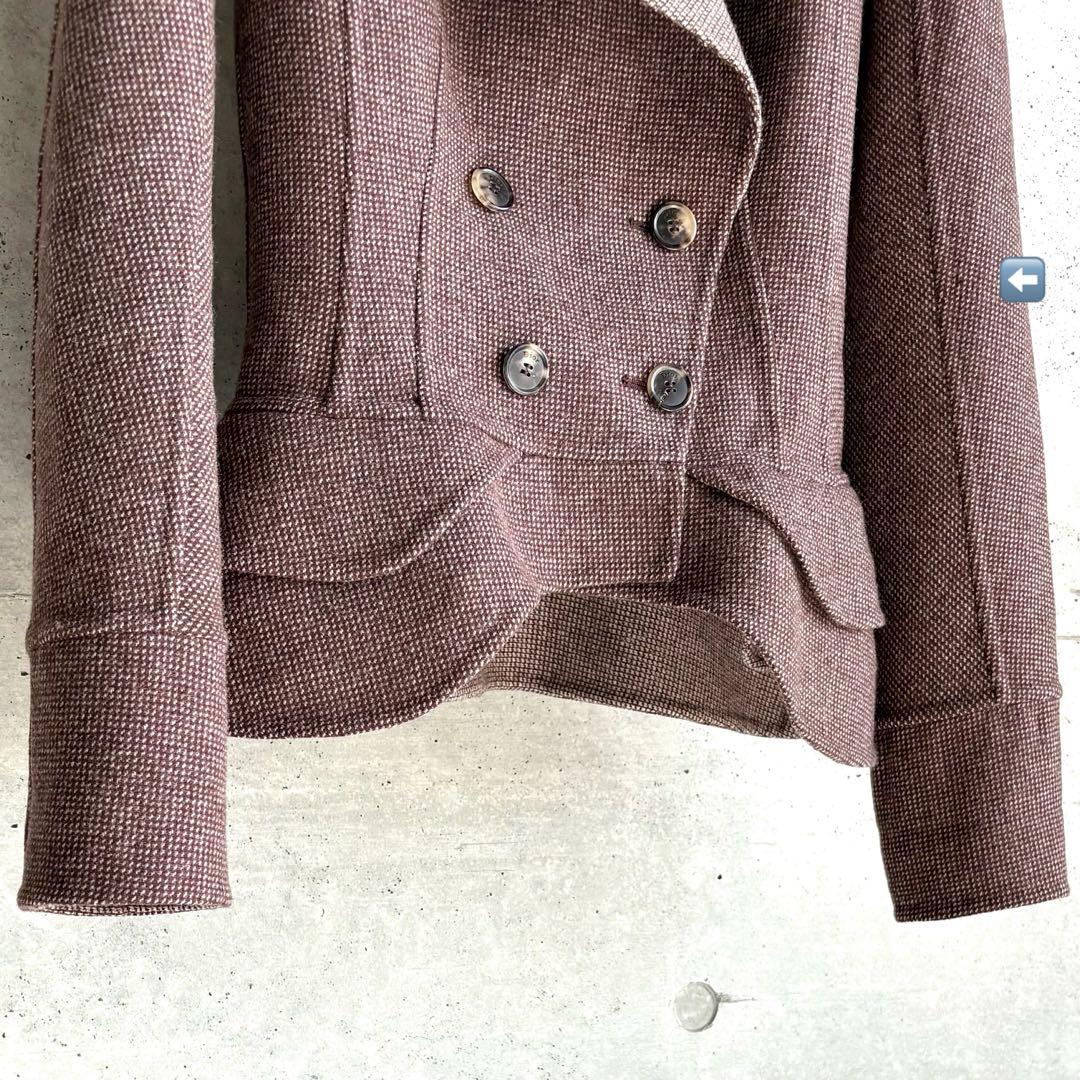 Christian Dior ダブルフェイス バージャケット F36 ブラウン